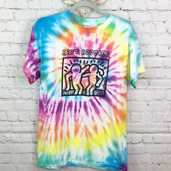 Keith haring tie dye shirt Clearance
